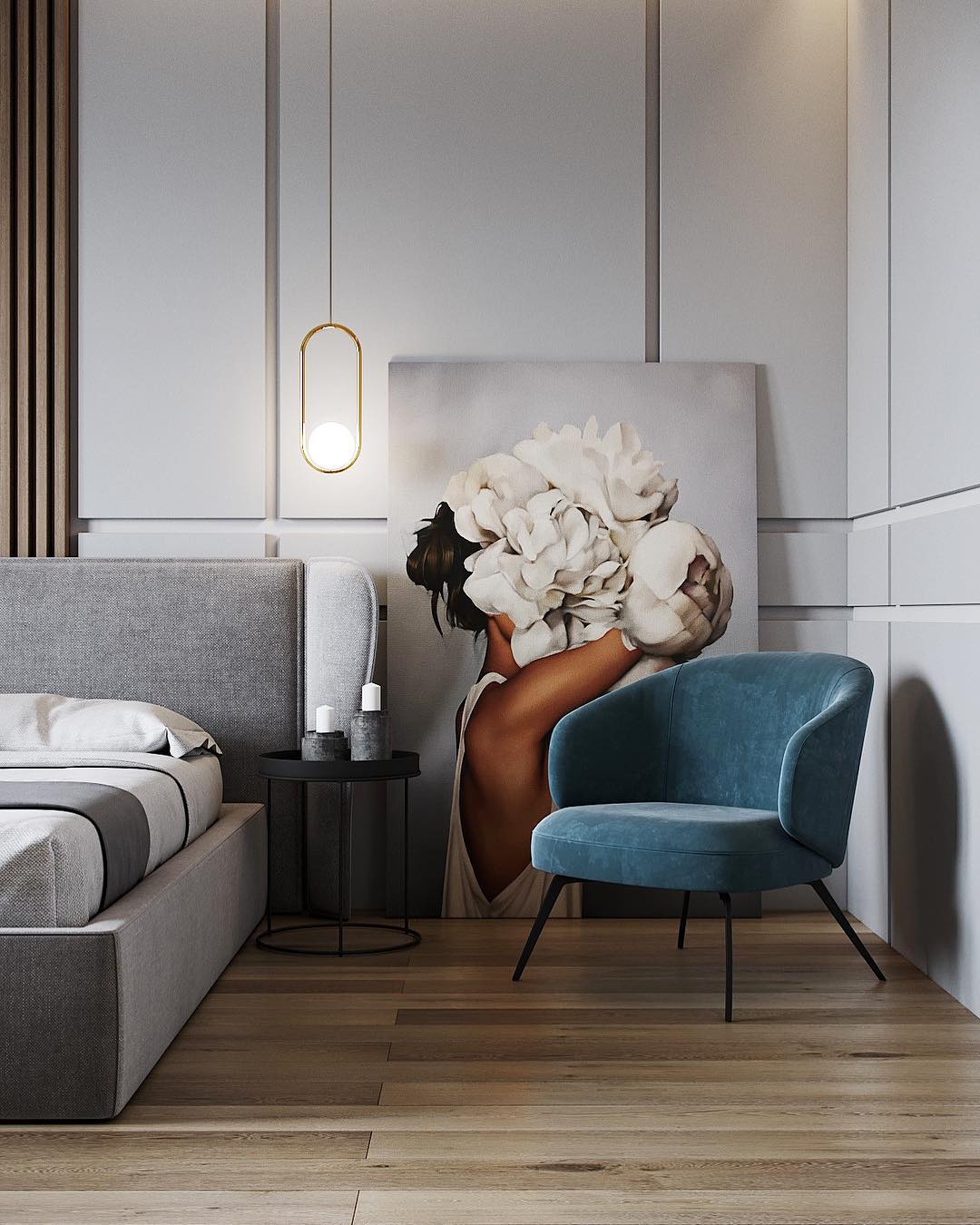 Modern Globe Pendant Light  Brushed Gold Arc Frame - Product detail 11