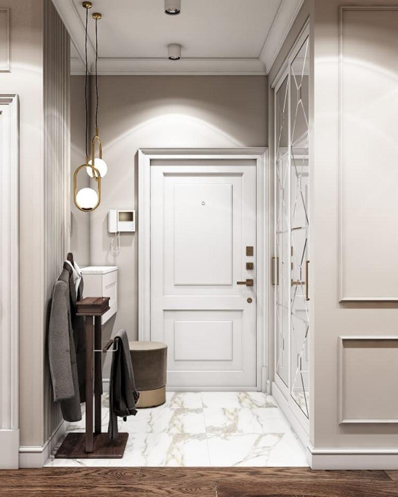 Modern Globe Pendant Light  Brushed Gold Arc Frame - Product detail 35