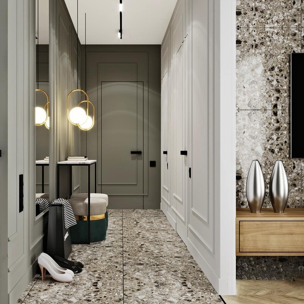 Modern Globe Pendant Light  Brushed Gold Arc Frame - Product detail 25