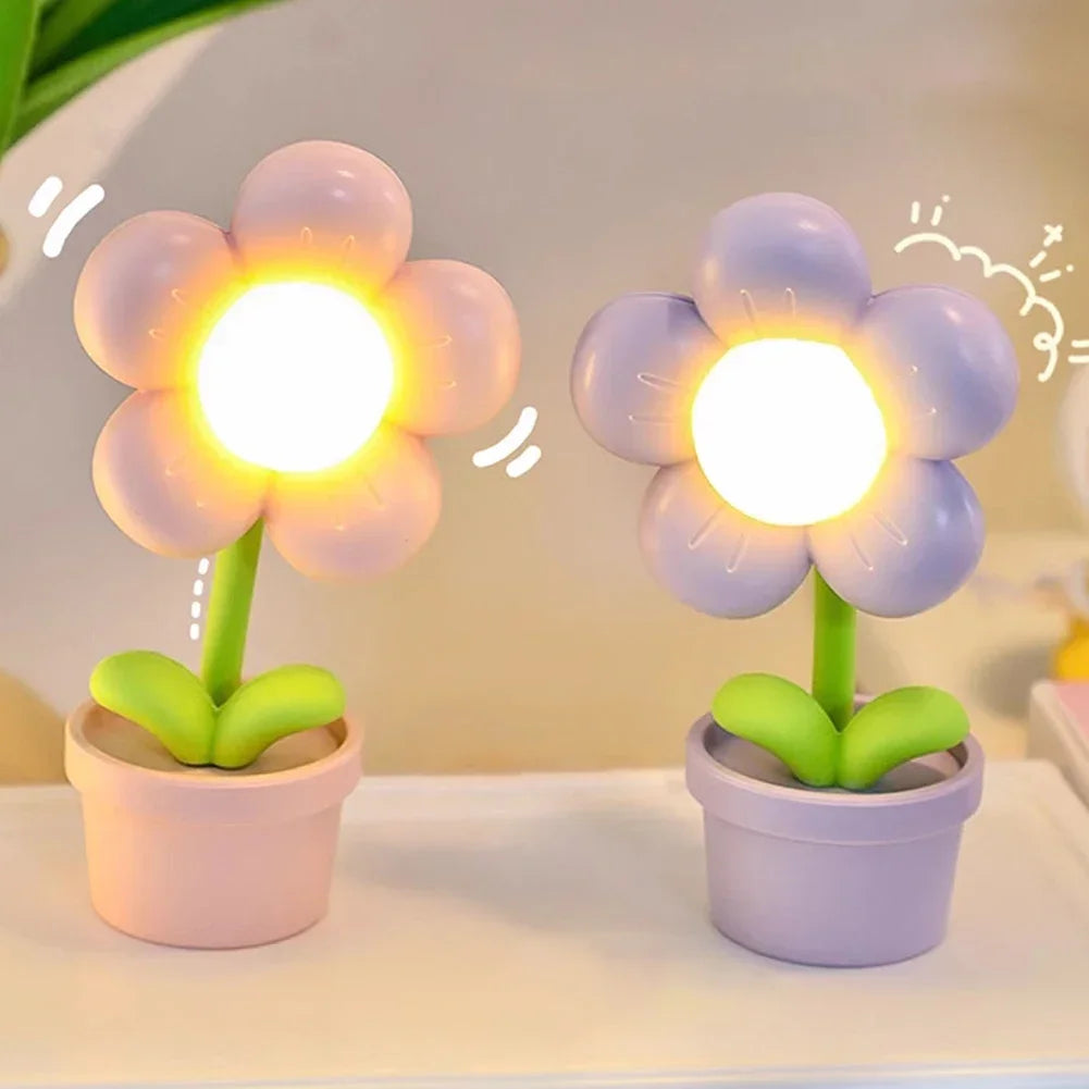 Floral Table Lamp Pastel LED Night Light - Product detail 6
