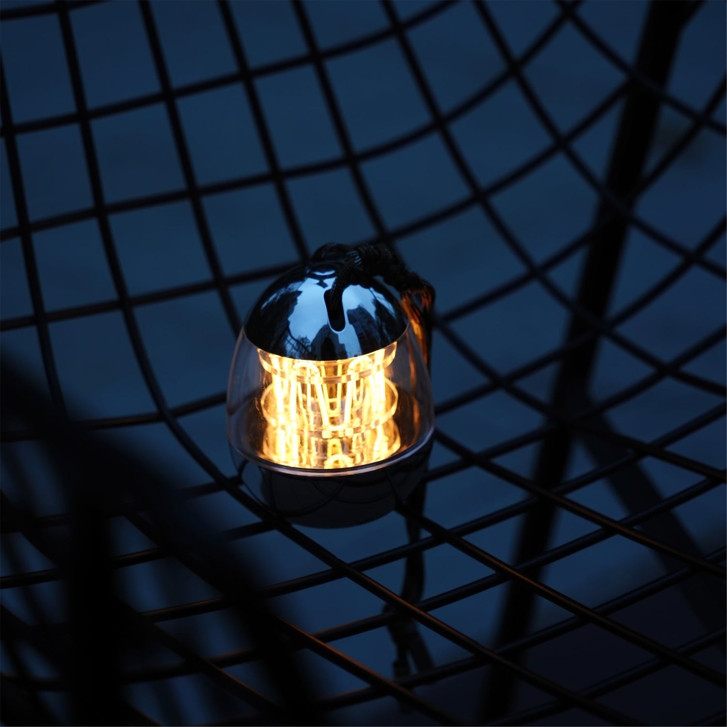 Portable LED Lantern  Egg-Shaped Chrome Design - Product detail 14