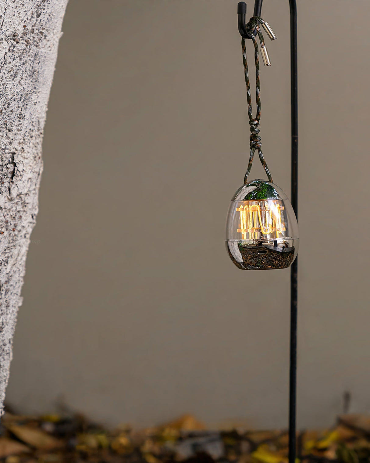 Portable LED Lantern  Egg-Shaped Chrome Design - Product detail 12