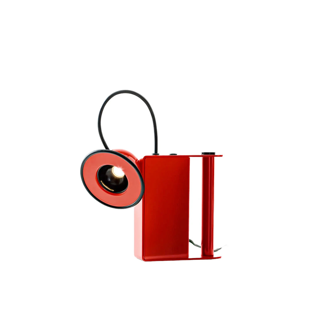 Modern LED Table Lamp Magnetic Adjustable Head Red Metal - Product detail 13