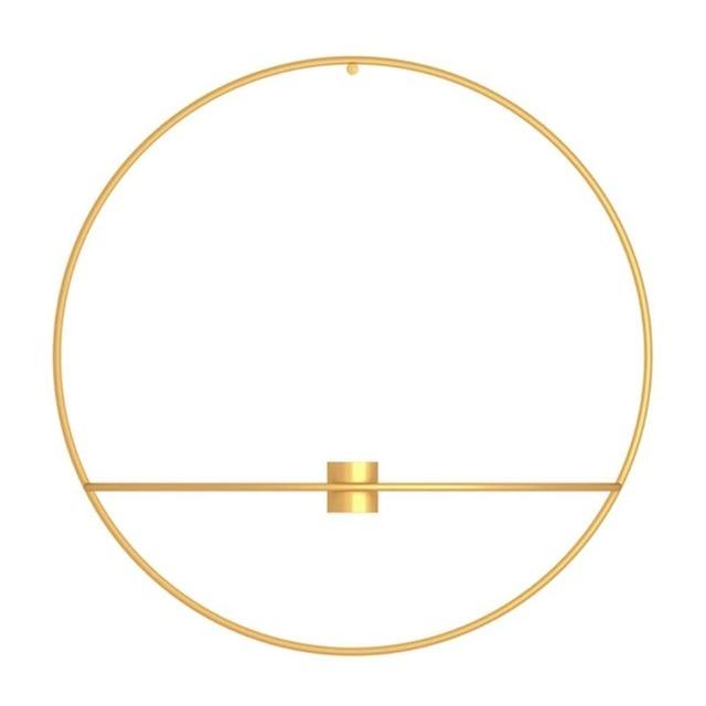 Modern Wall Candle Holder  Geometric Circle Design - Product detail 13