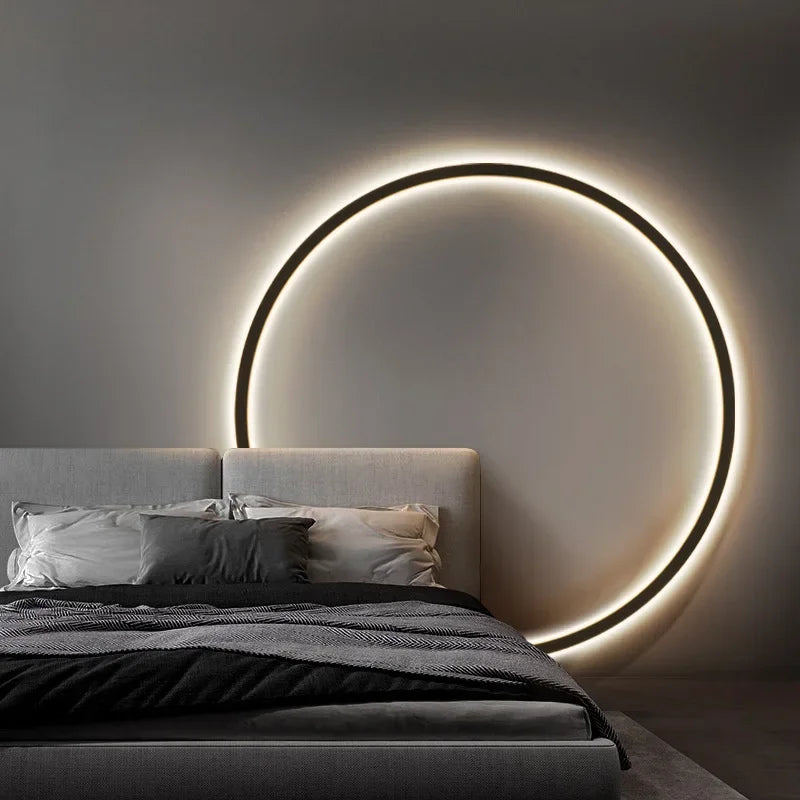 Modern LED Circle Wall Light Minimalist Ring Design - Product example