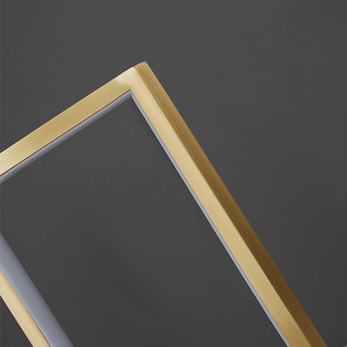 Modern LED Table Lamp Copper Frame with Walnut Accents - Product detail 9