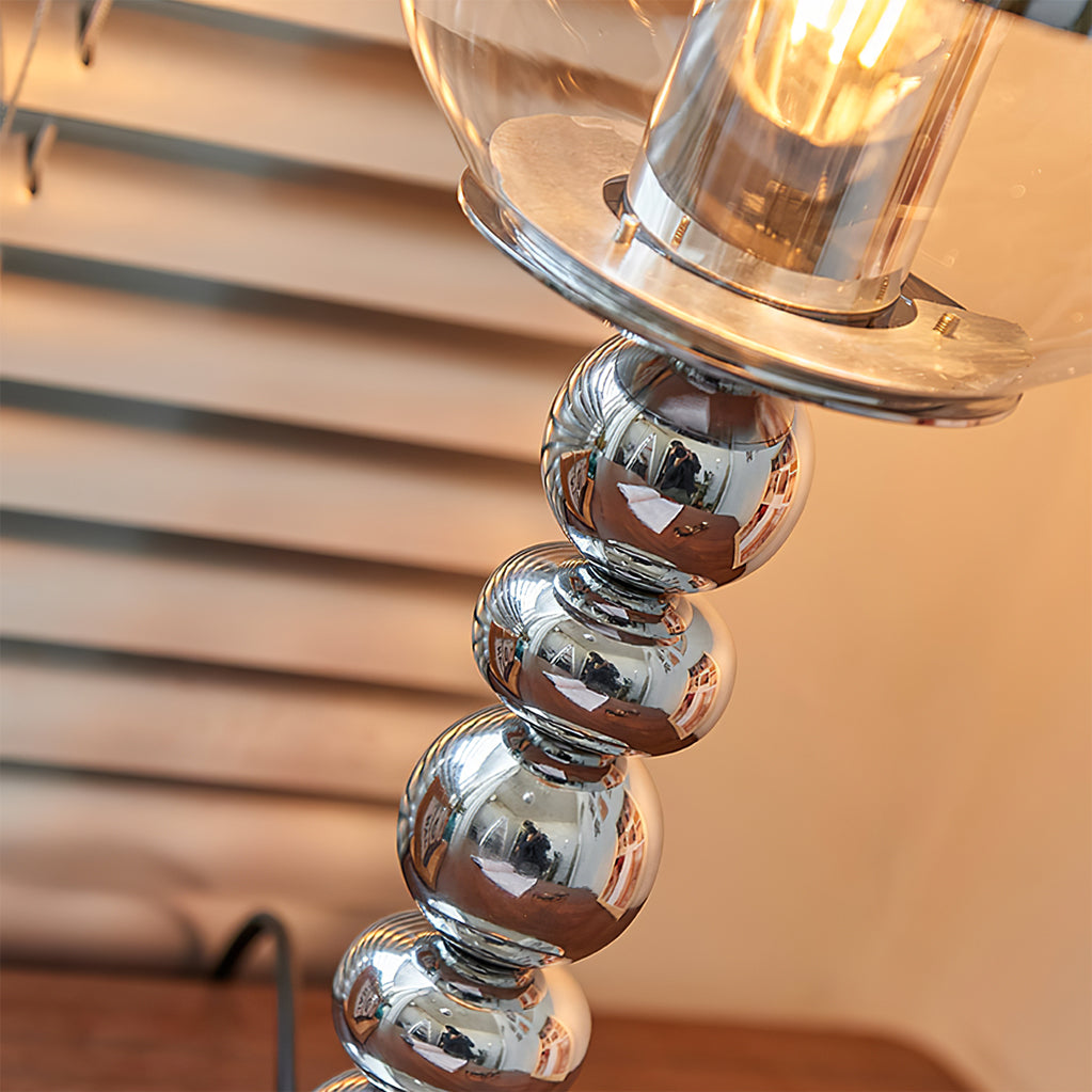 Modern Chrome Table Lamp Mirrored Glass Ball Design - Product detail 7