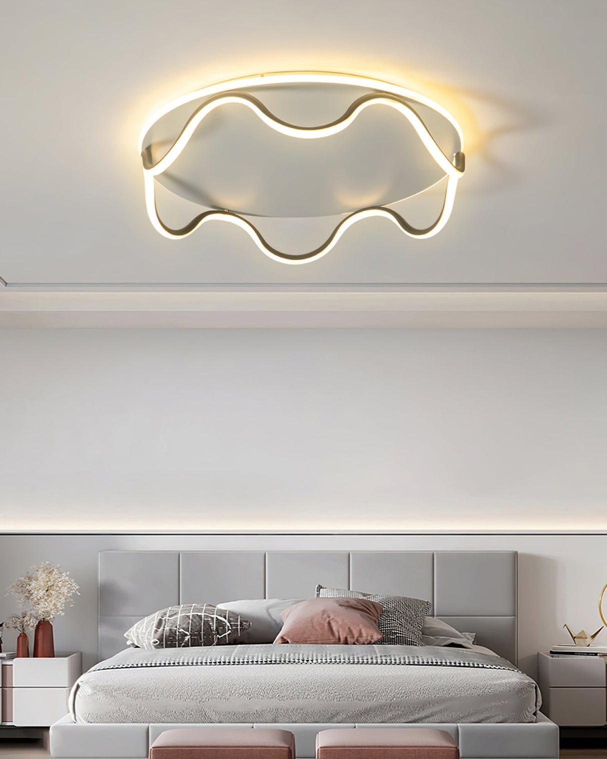 Modern Ceiling Light Wave Design LED Panel - Product example