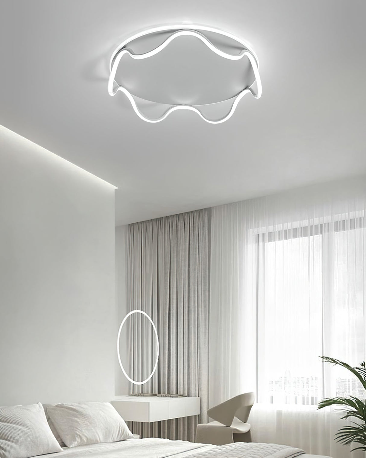 Modern Ceiling Light Wave Design LED Panel - Product detail 9