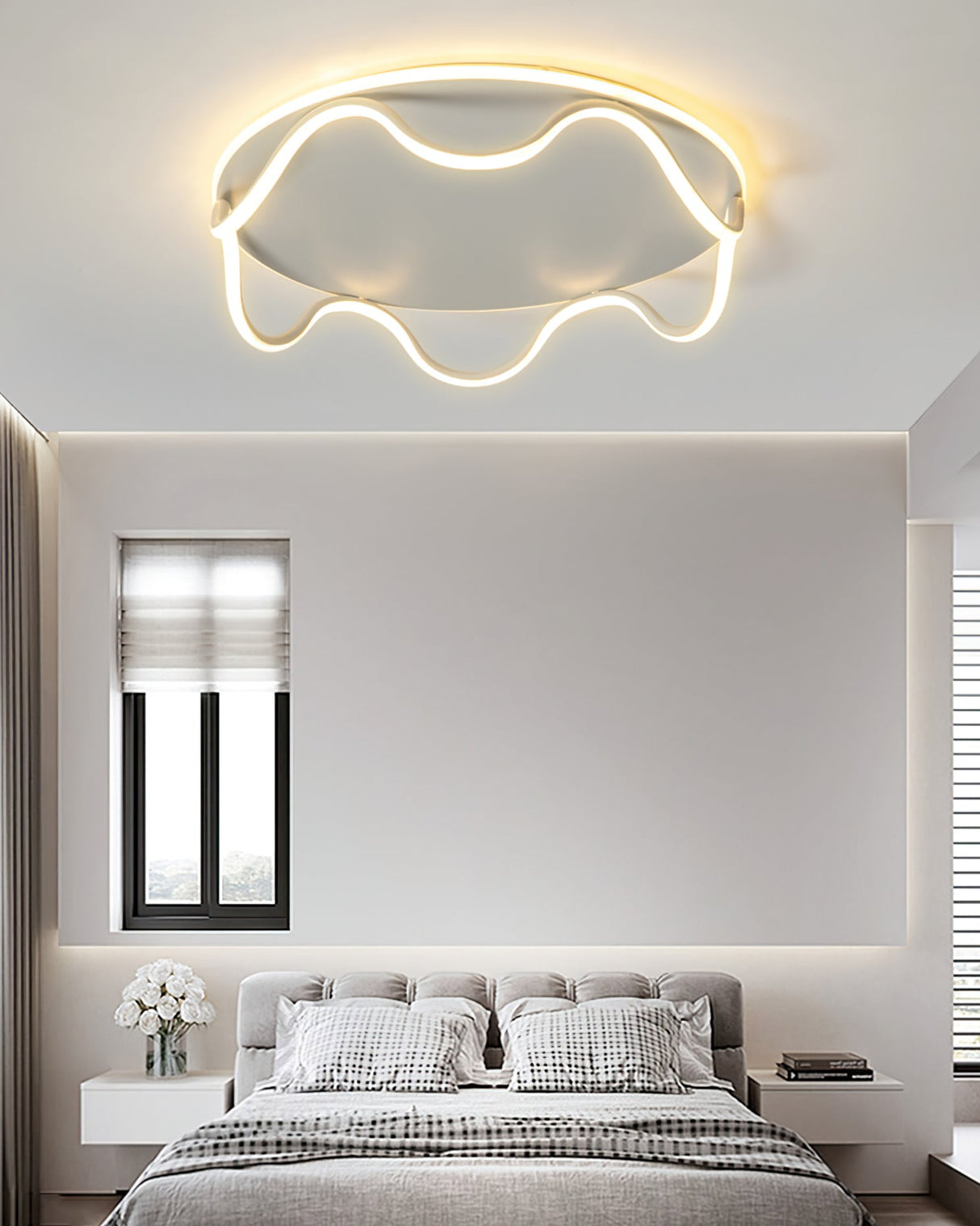 Modern Ceiling Light Wave Design LED Panel - Product detail 4