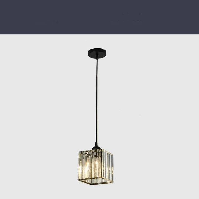 Crystal Ceiling Light K9 Glass Pendant Design - Detailed view