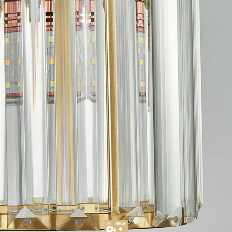Crystal Ceiling Light K9 Glass Pendant Design - Product detail 6