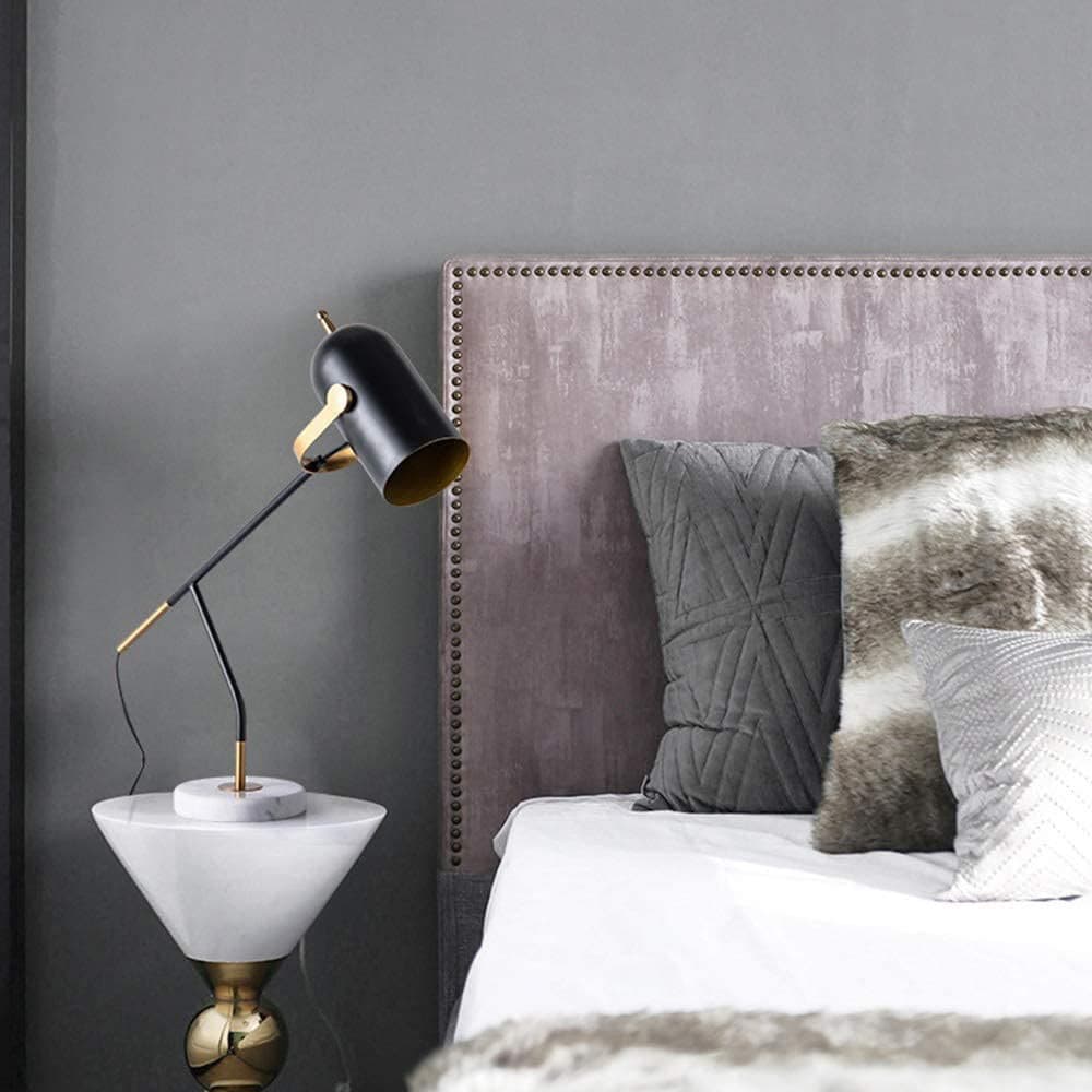Modern Task Lamp Black Metal Marble Base - Product detail 13