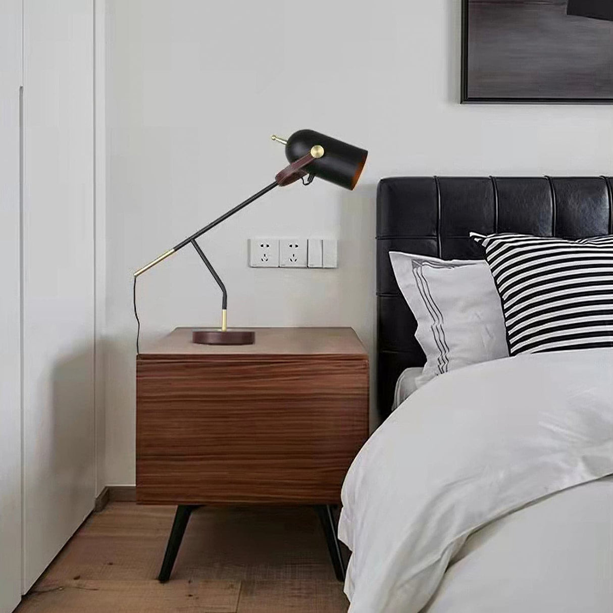 Modern Task Lamp Black Metal Marble Base - Product detail 15