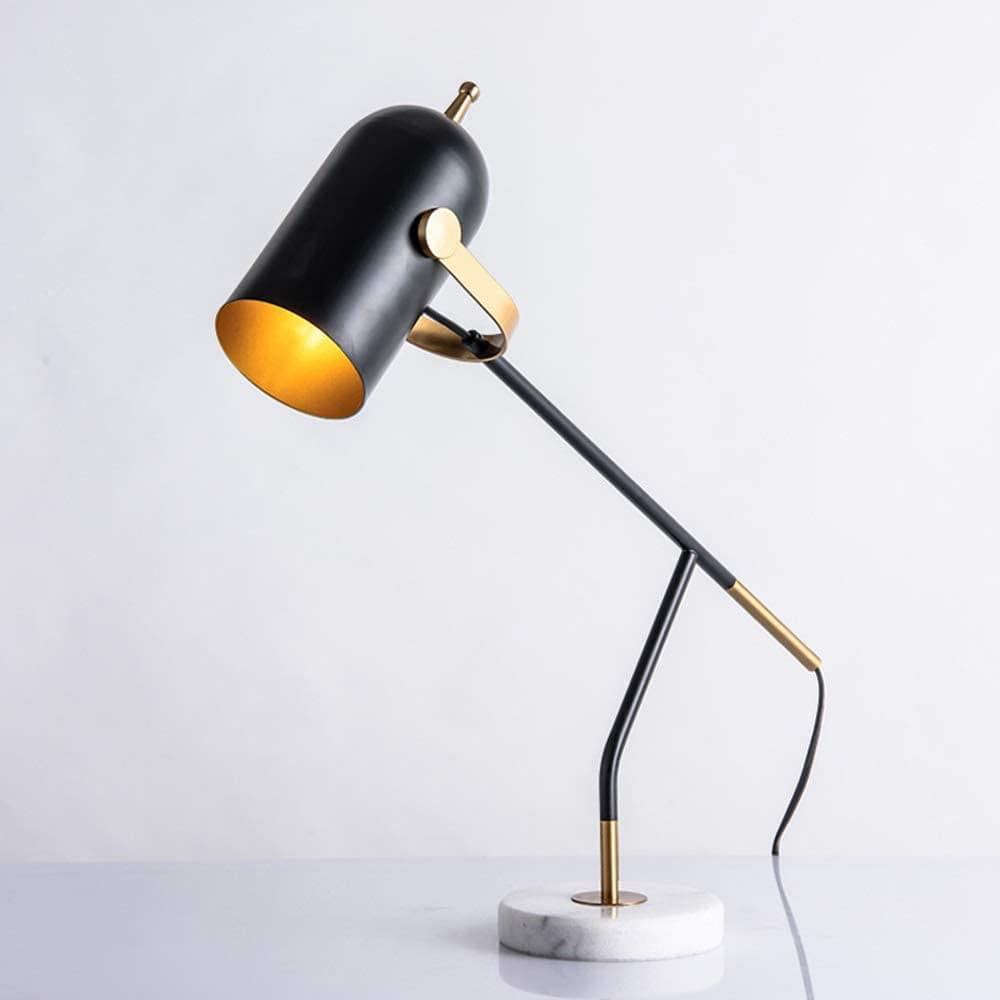 Modern Task Lamp Black Metal Marble Base - Product detail 6