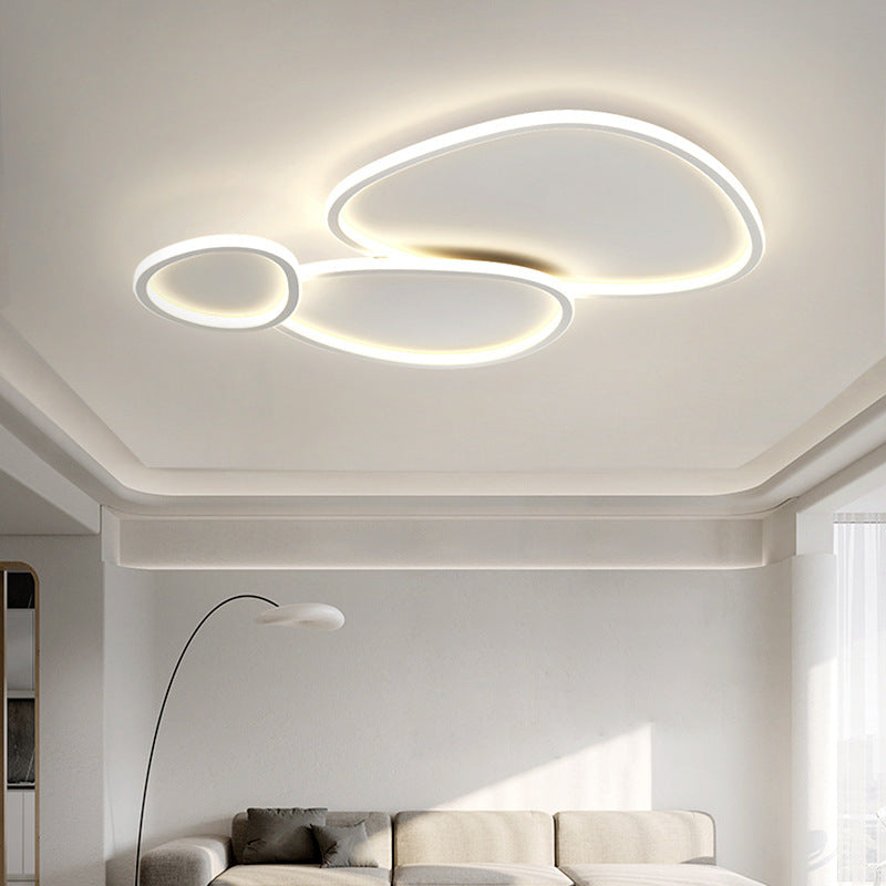 Modern LED Ceiling Light Three Ring Geometric Design - Product example