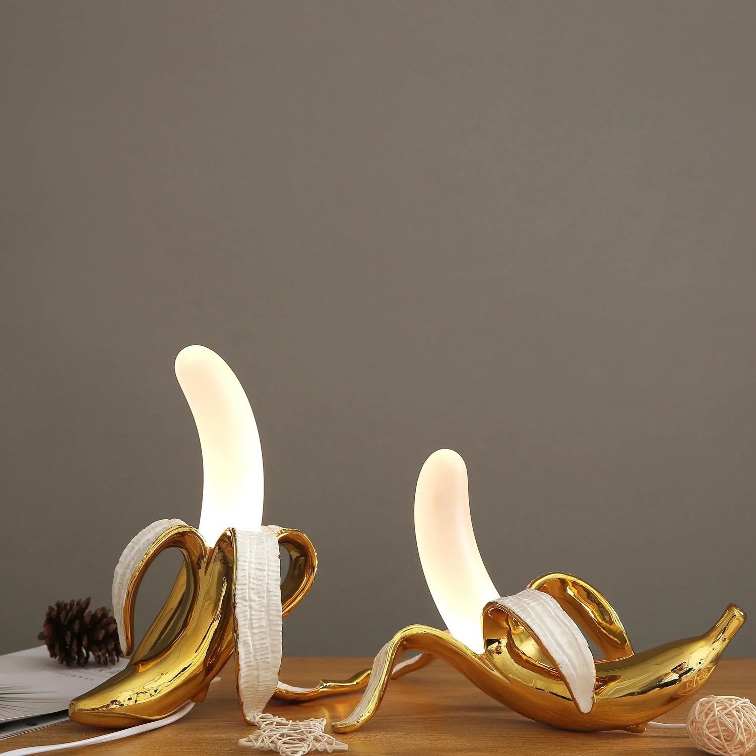 Modern Table Lamp  Golden Banana Design - Product example