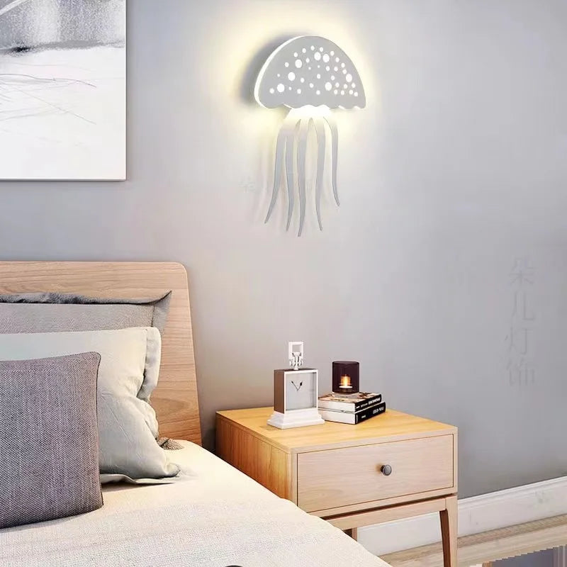 Modern Jellyfish Wall Light LED Ocean-Inspired Design - Product detail 6