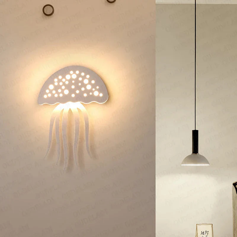 Modern Jellyfish Wall Light LED Ocean-Inspired Design - Product detail 5