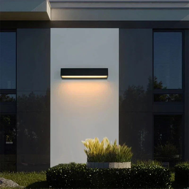 Modern Outdoor Wall Light  Aluminum LED Linear Sconce - Product example