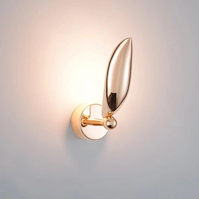 Modern Seagull Wall Light Golden Metal Bird Design - Product showcase