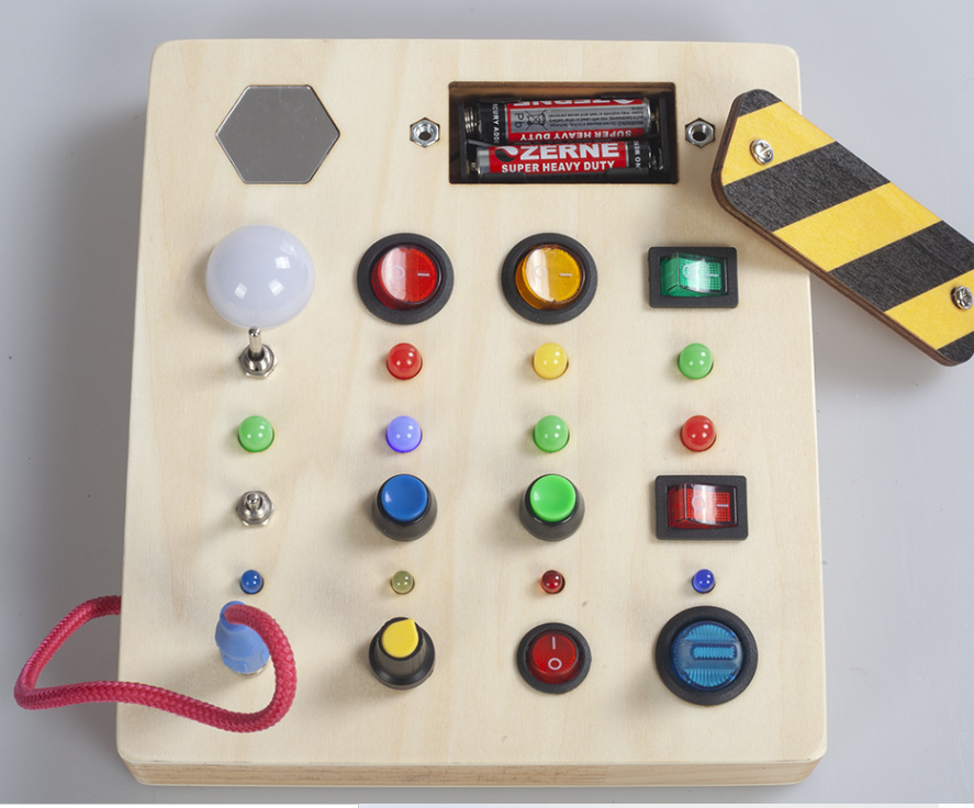 Montessori Busy Board  LED Light Interactive Learning Panel - Product showcase