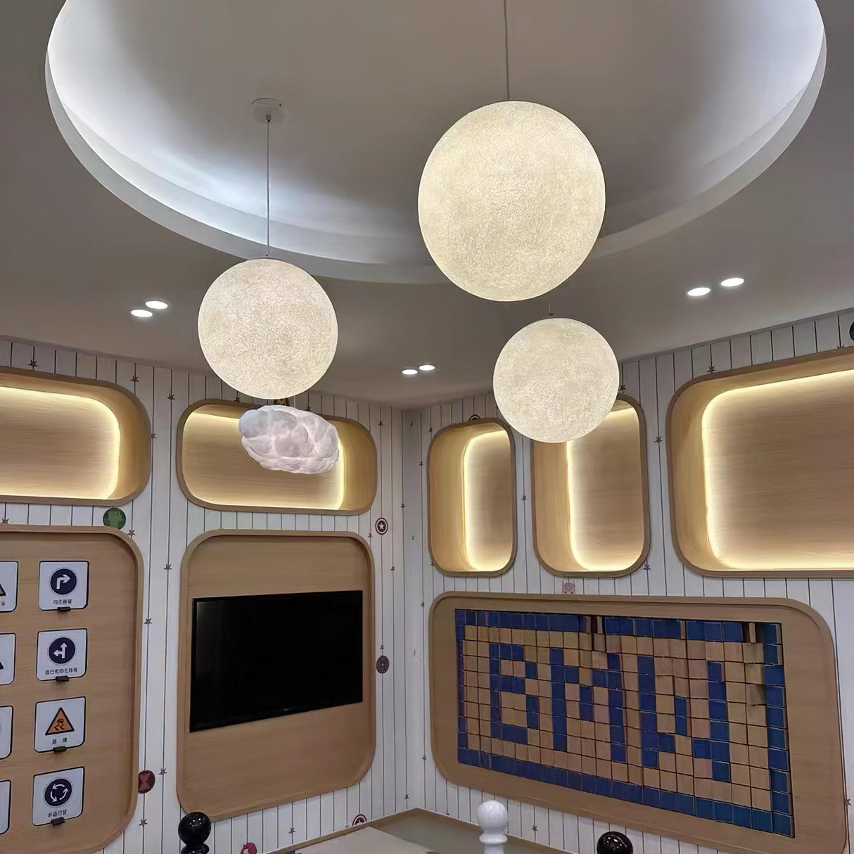 Modern Moon Pendant Light Celestial Sphere Design - Product detail 30