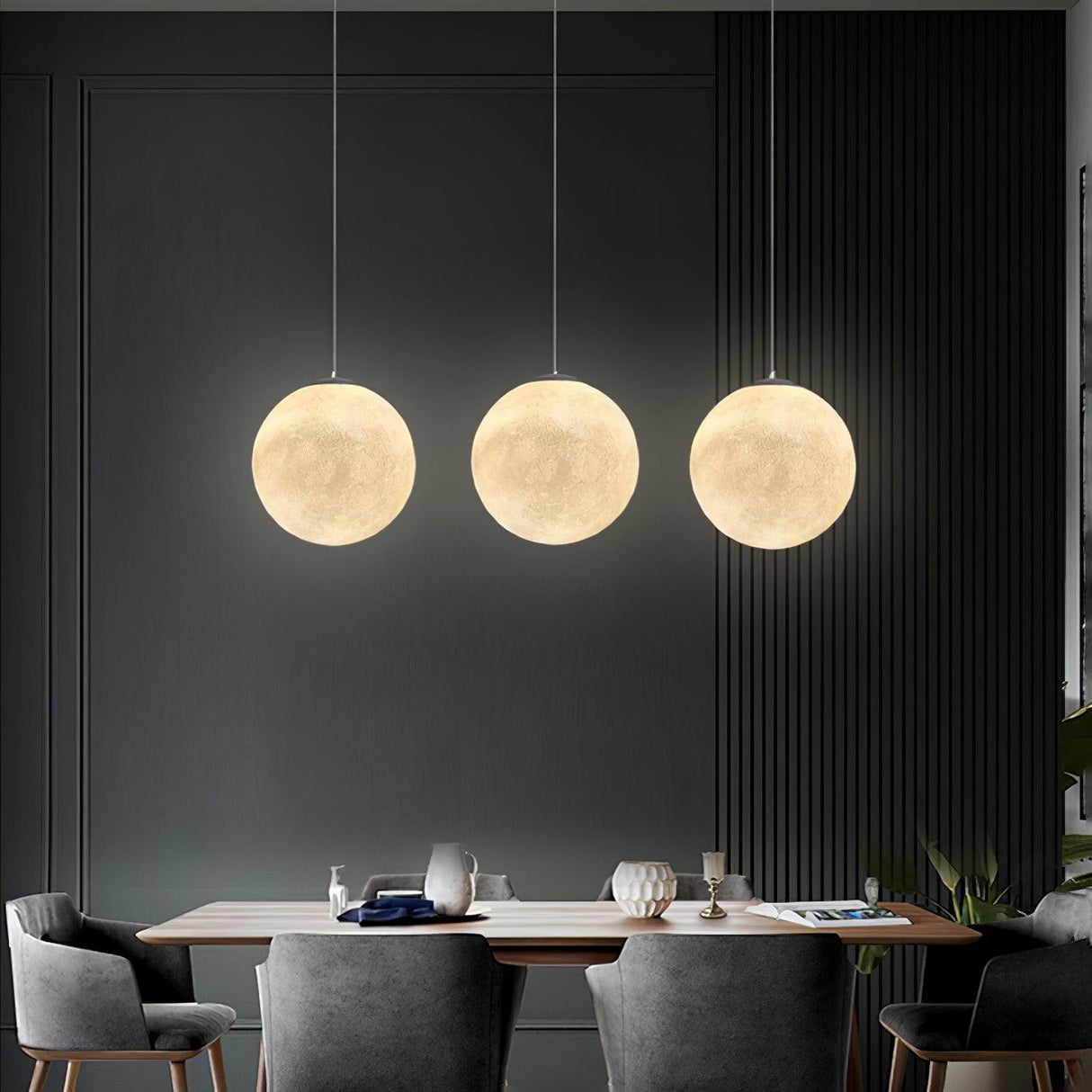 Modern Moon Pendant Light Celestial Sphere Design - Product detail 5
