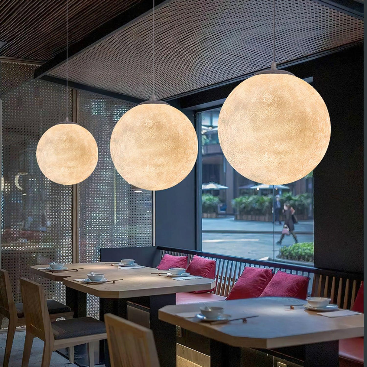 Modern Moon Pendant Light Celestial Sphere Design - Product detail 39