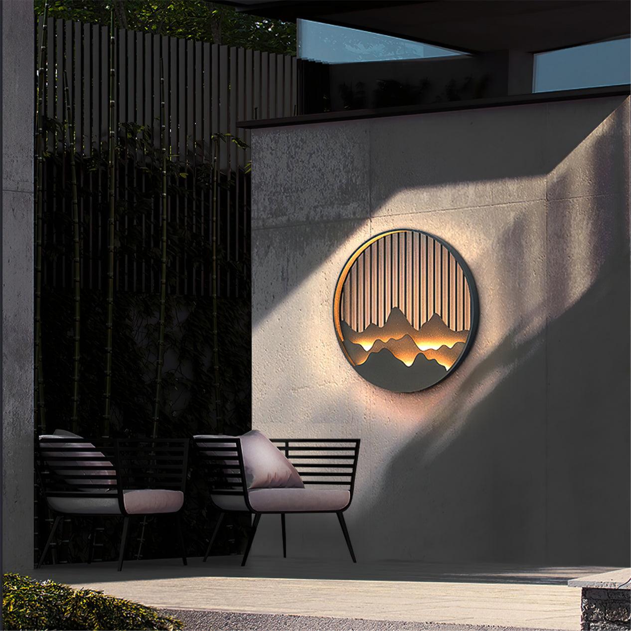 Mountain Silhouette Wall Light  LED Outdoor Sconce - Product detail 5