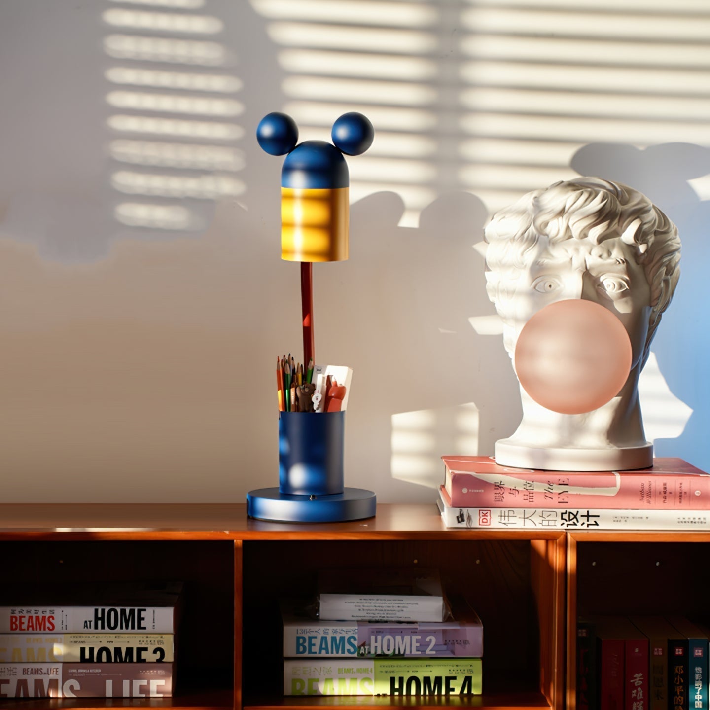 Kids Desk Lamp  Mouse Ears Design with Pen Holder - Product detail 6