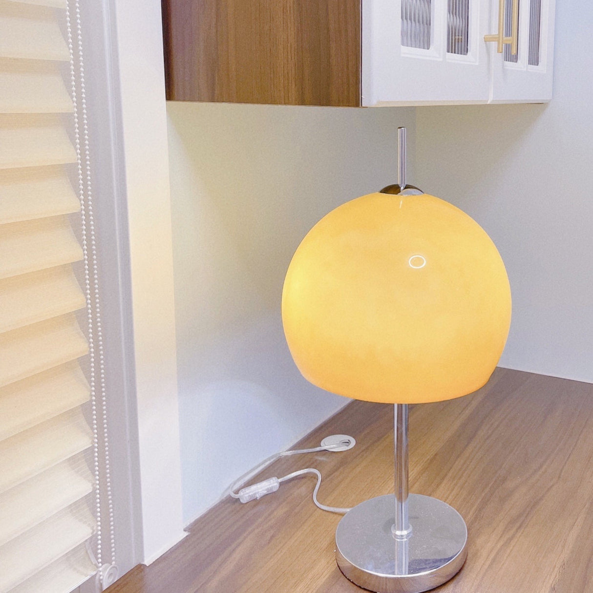 Retro Table Lamp Amber Glass Dome Shade - Product detail 23