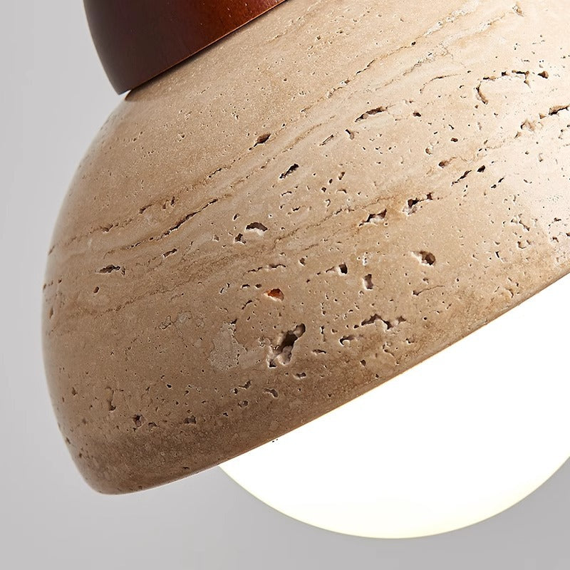 Modern Stone Pendant Light Mushroom Dome Design - Product detail 4