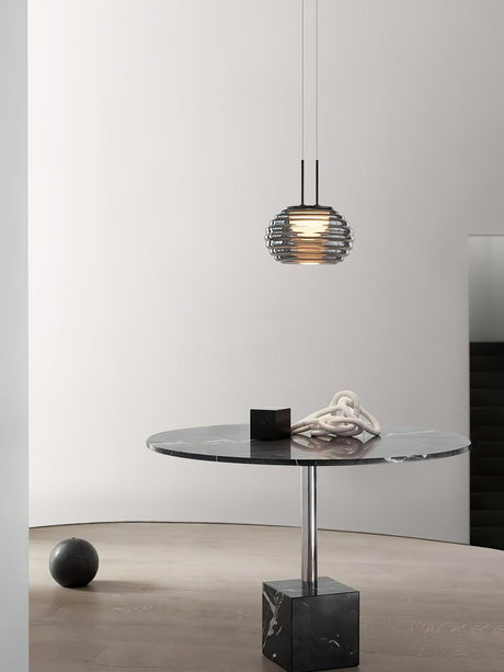 Modern Pendant Light  Smoked Glass Halo Design - Product detail 30