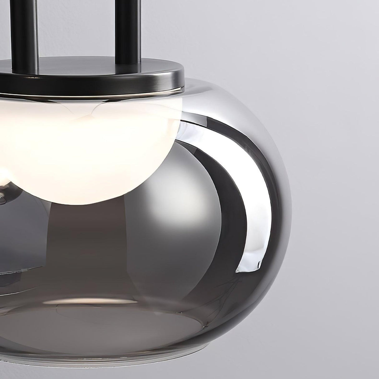 Modern Pendant Light Smoked Glass Halo Design - Product detail 18