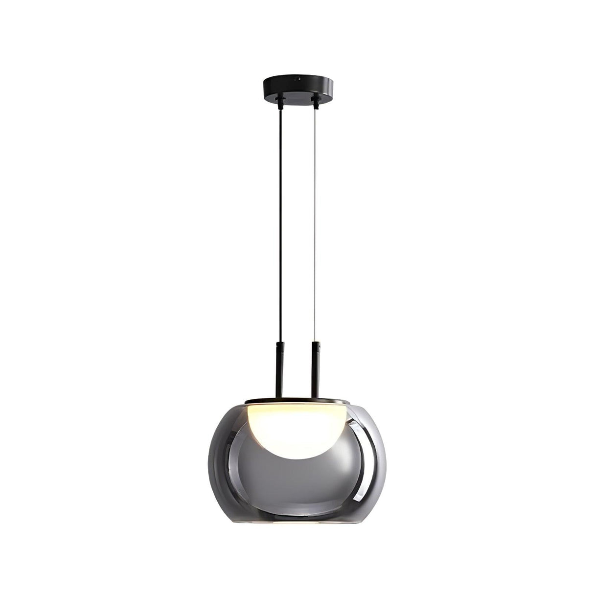 Modern Pendant Light Smoked Glass Halo Design - Product detail 35