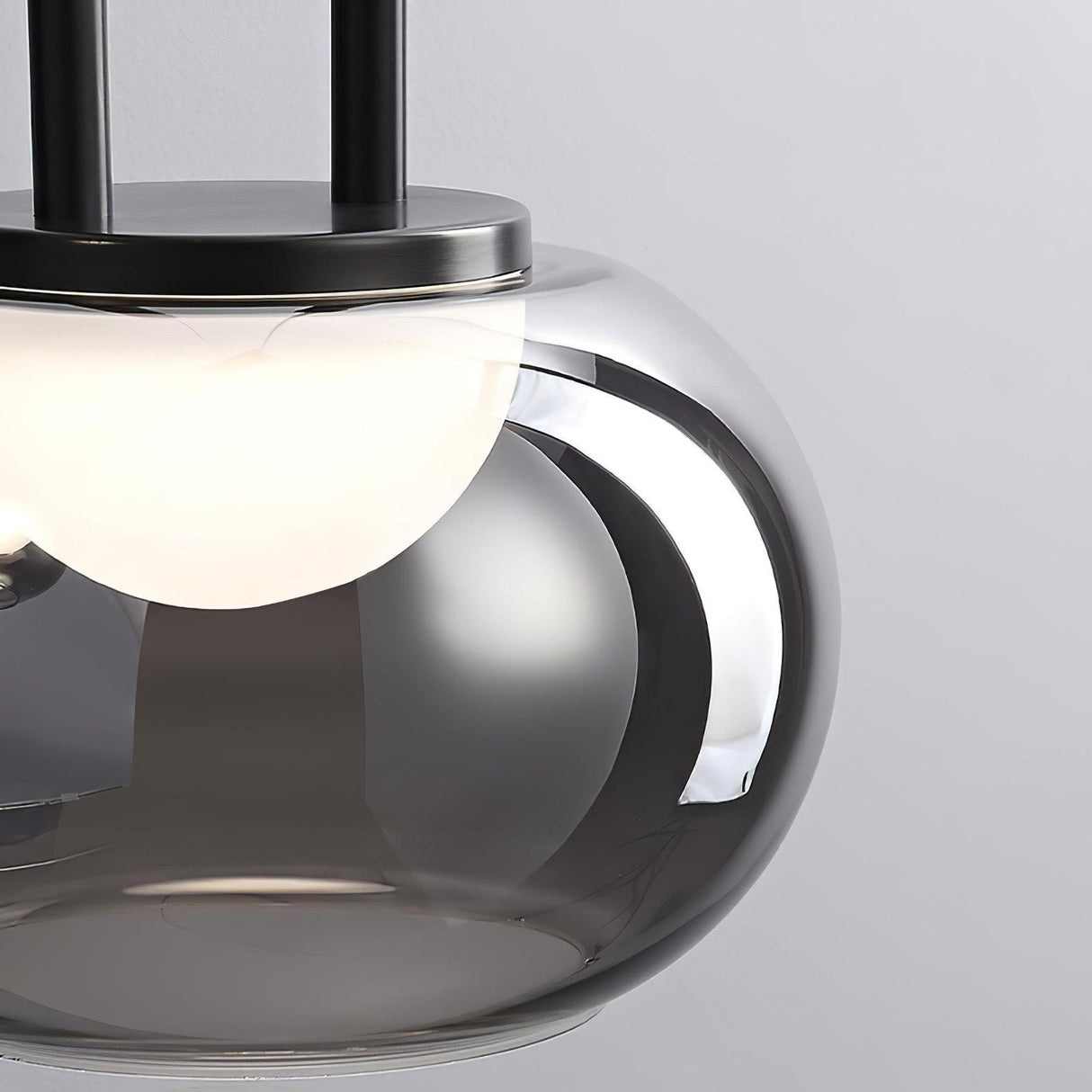 Modern Pendant Light Smoked Glass Halo Design - Product detail 32