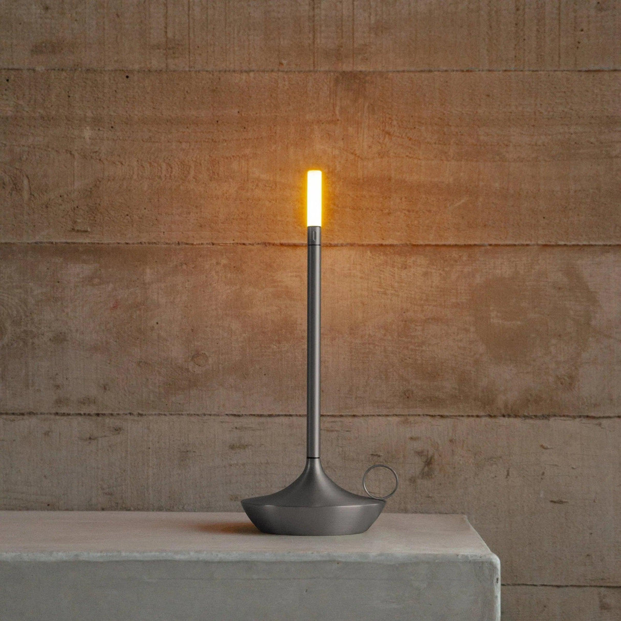 Nordic LED Candle Holder Brushed Aluminum Dimmable Design - Product detail 9
