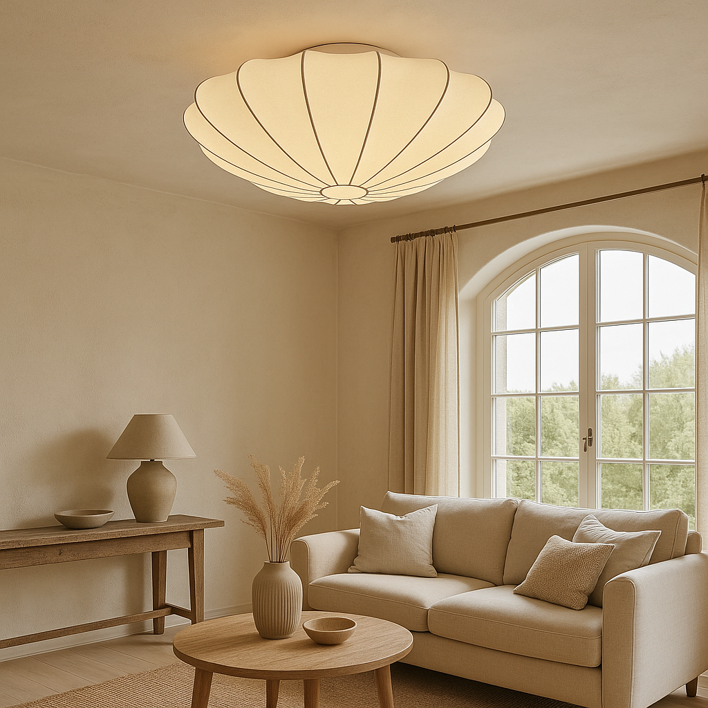 Shell Ceiling Light Modern Scalloped Design - Product example