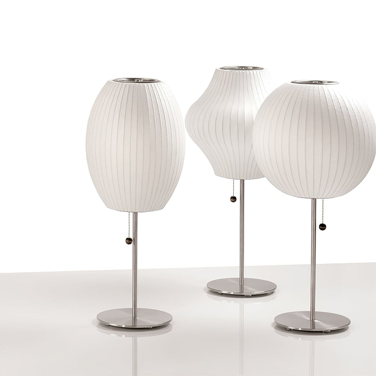 Modern Table Lamp White Bubble Shade Design - Product detail 27
