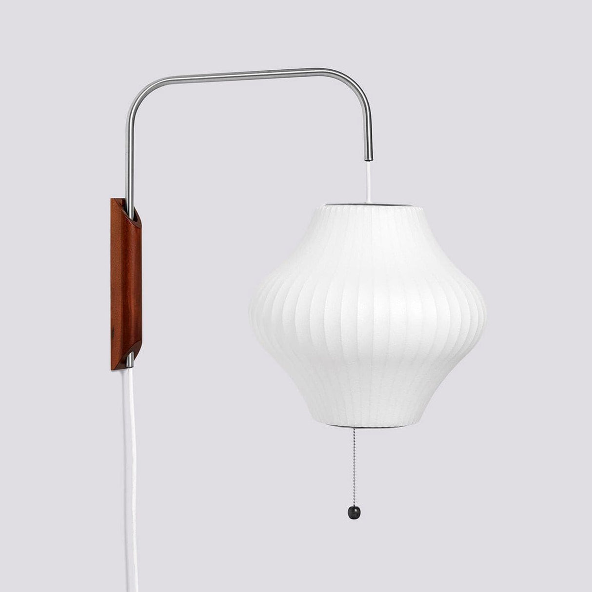 Modern Wall Sconce Rice Paper Shade with Teak Handle - Product detail 21