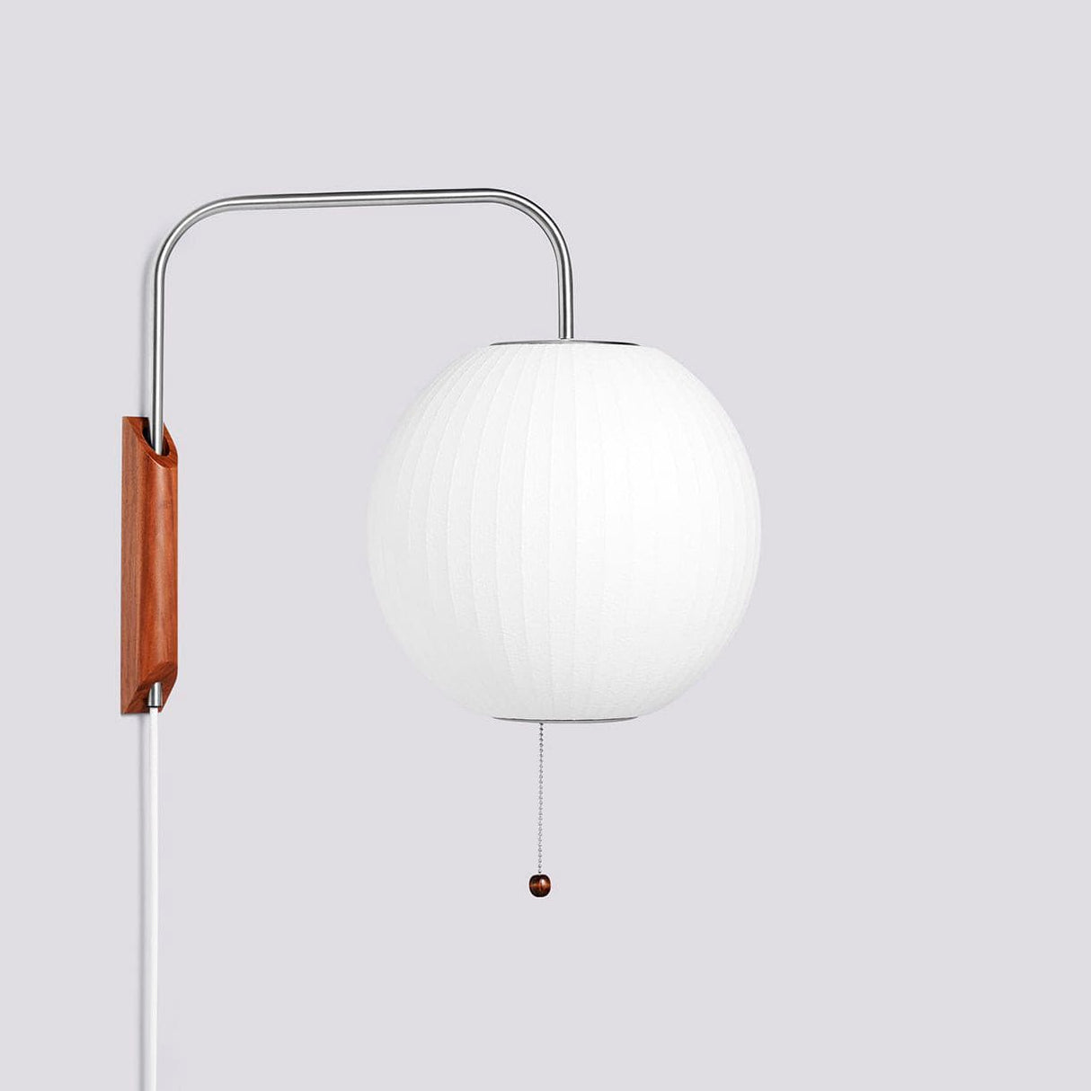 Modern Wall Sconce Rice Paper Shade with Teak Handle - Product detail 24