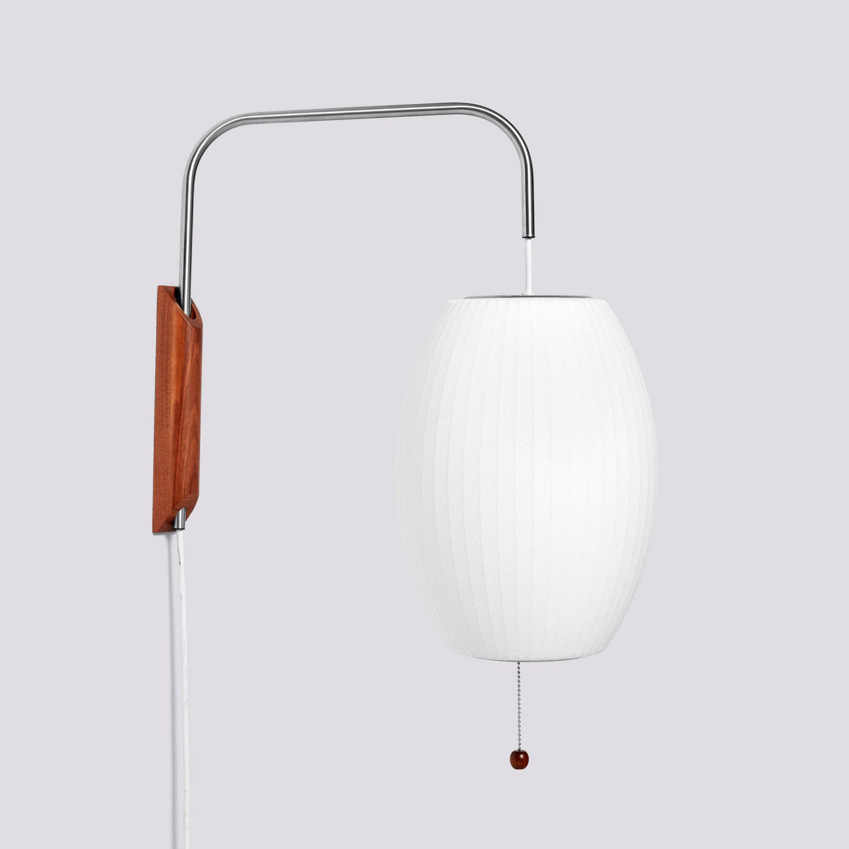 Modern Wall Sconce Rice Paper Shade with Teak Handle - Product detail 22