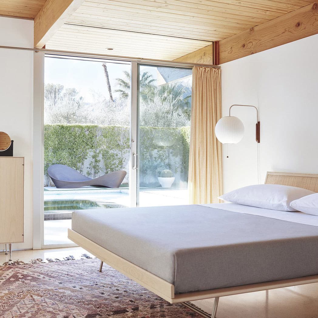 Modern Wall Sconce Rice Paper Shade with Teak Handle - Product detail 8