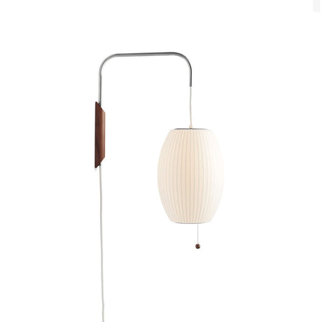 Modern Wall Sconce  Rice Paper Shade with Teak Handle - Product detail 27
