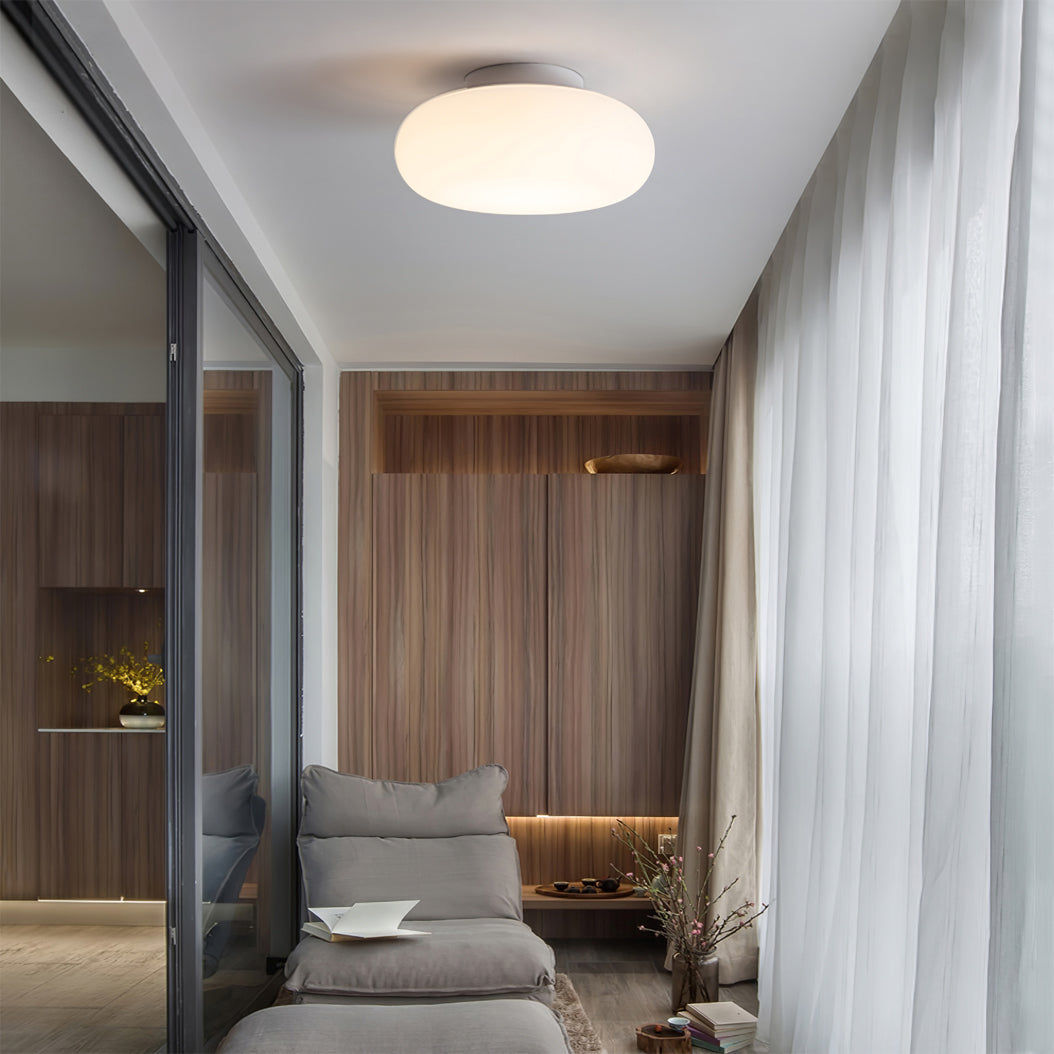 Modern LED Ceiling Light White Oval Minimalist Design - Product detail 17