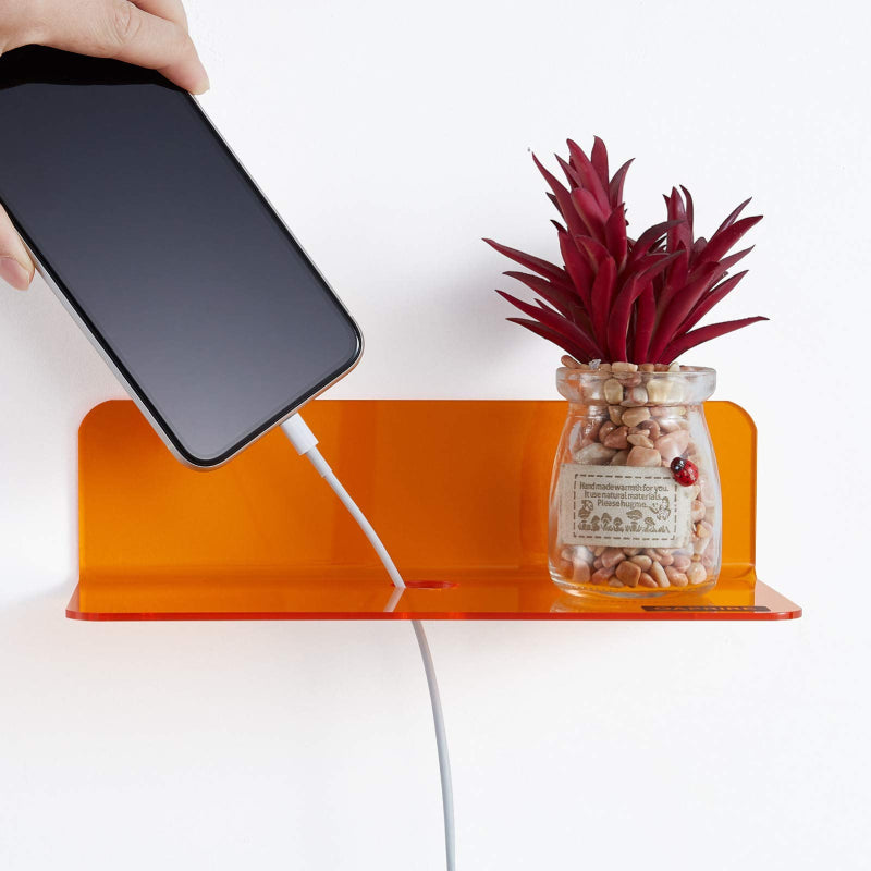 Acrylic Floating Shelves Vibrant Modern Wall Mount Set - Product detail 6