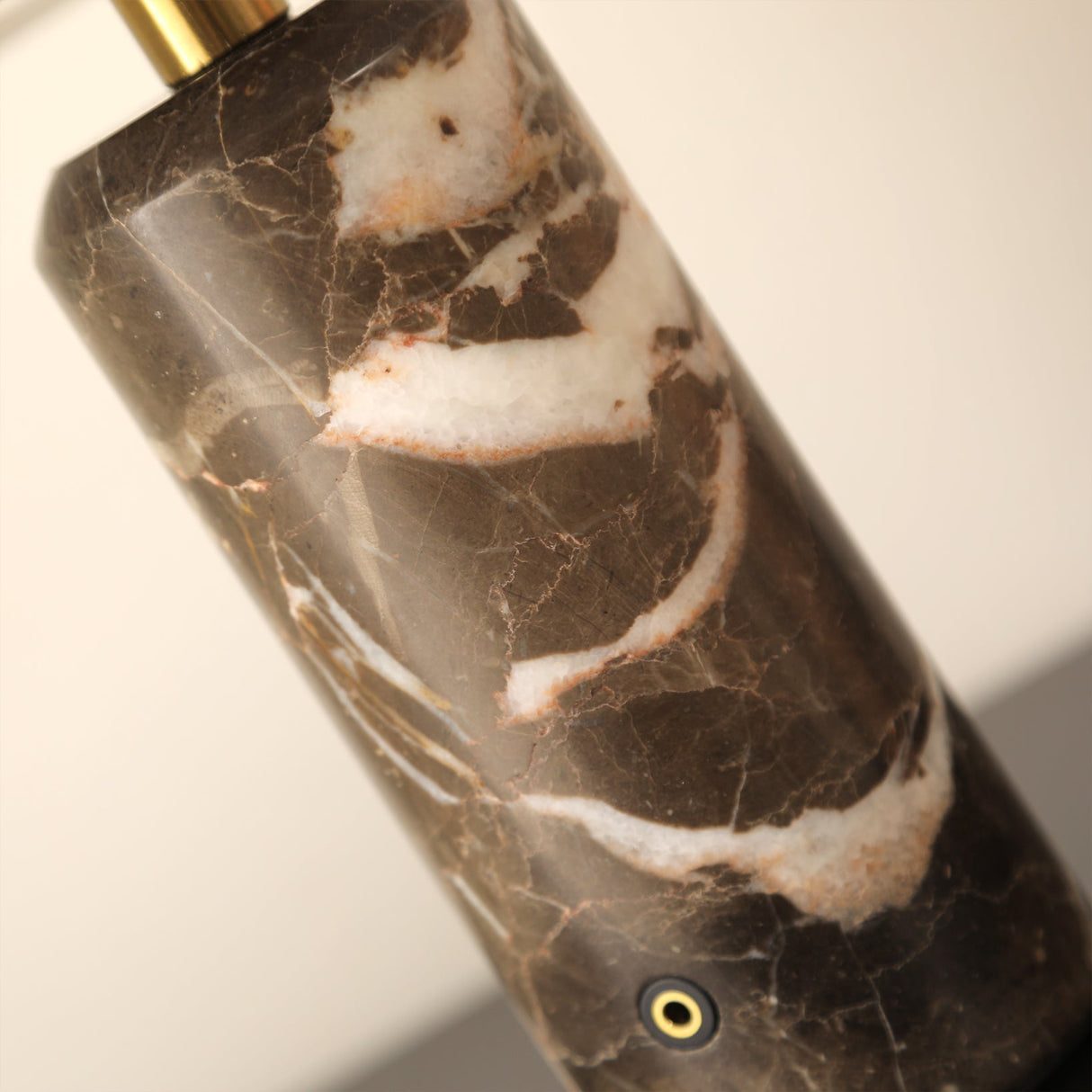 Modern Marble Table Lamp White Glass Dome Shade - Product detail 8