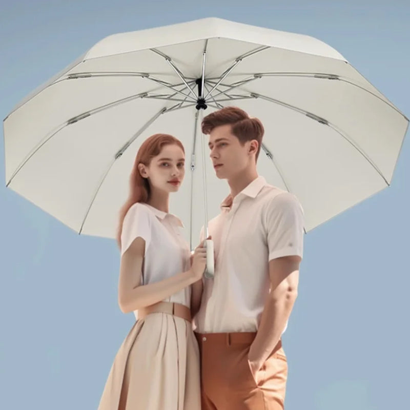 Compact Travel Umbrella Windproof Folding Design with Safety Reflectors - Product detail 4