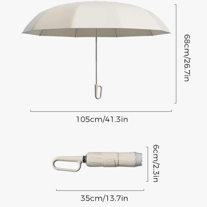 Compact Travel Umbrella Windproof Folding Design with Safety Reflectors - Product detail 9